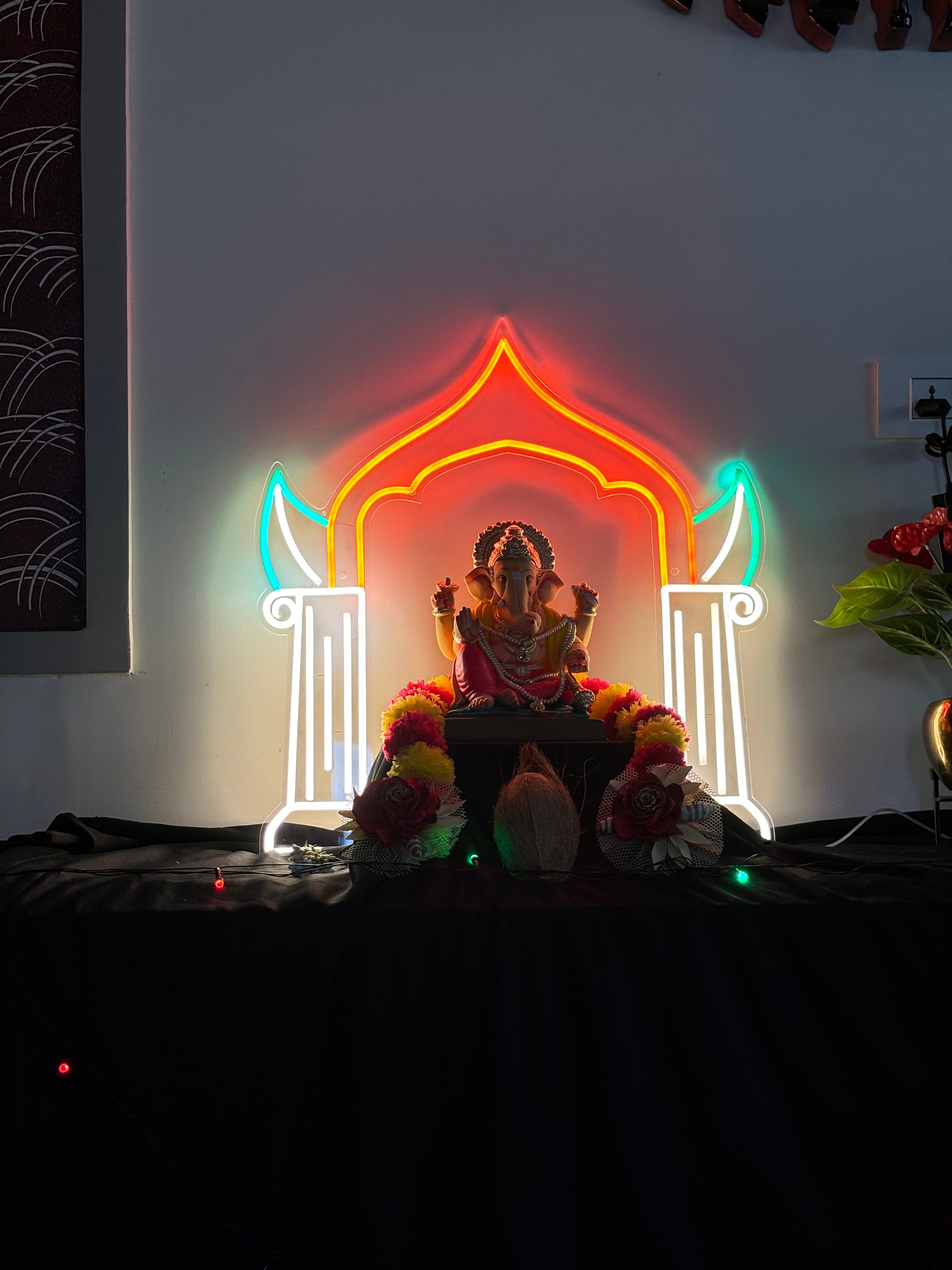 Ganesh Decoration Neon Sign