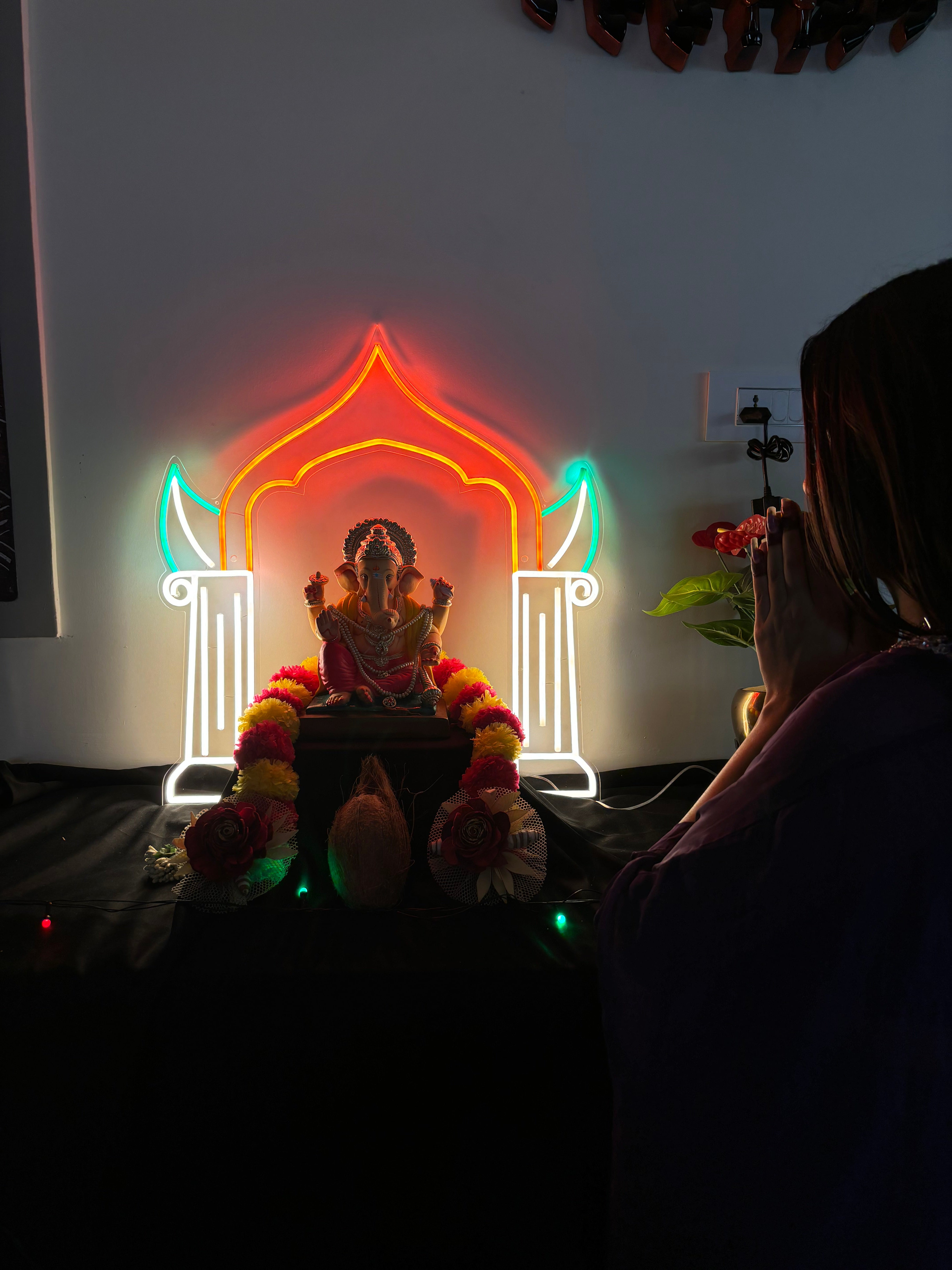 Ganesh Decoration Neon Sign