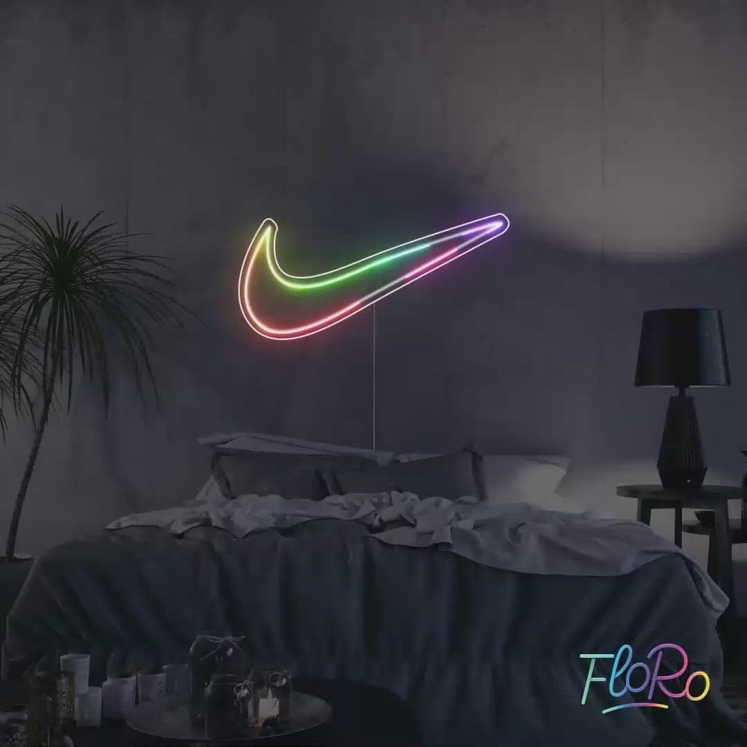 Neon on sale nike swoosh