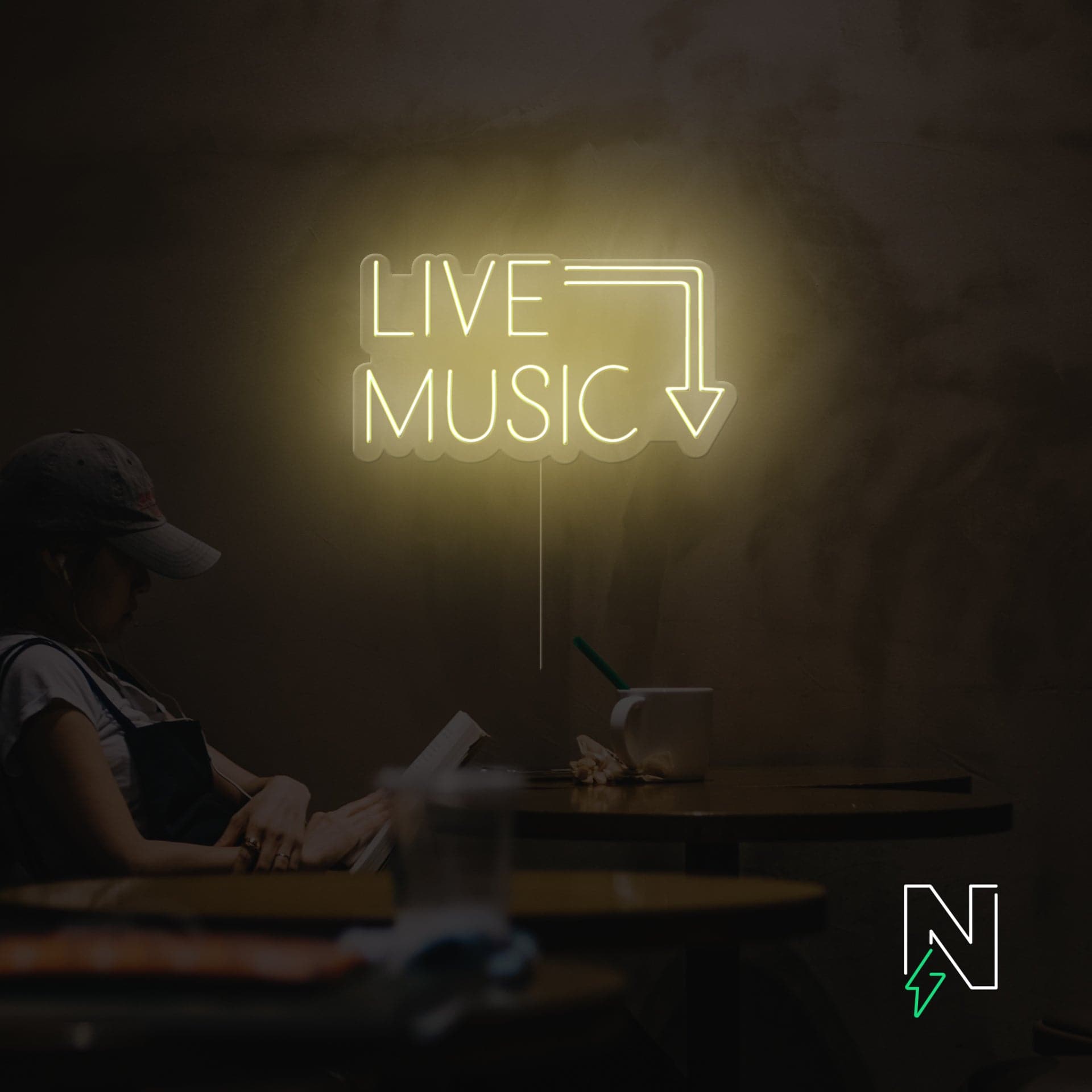 Live Music Neon Sign