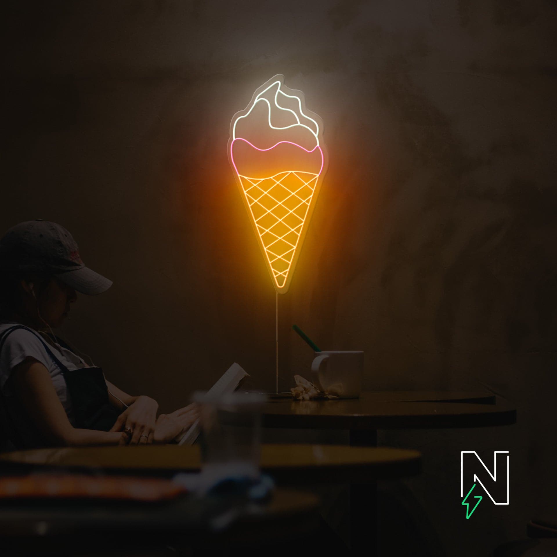 Ice Cream Neon Sign