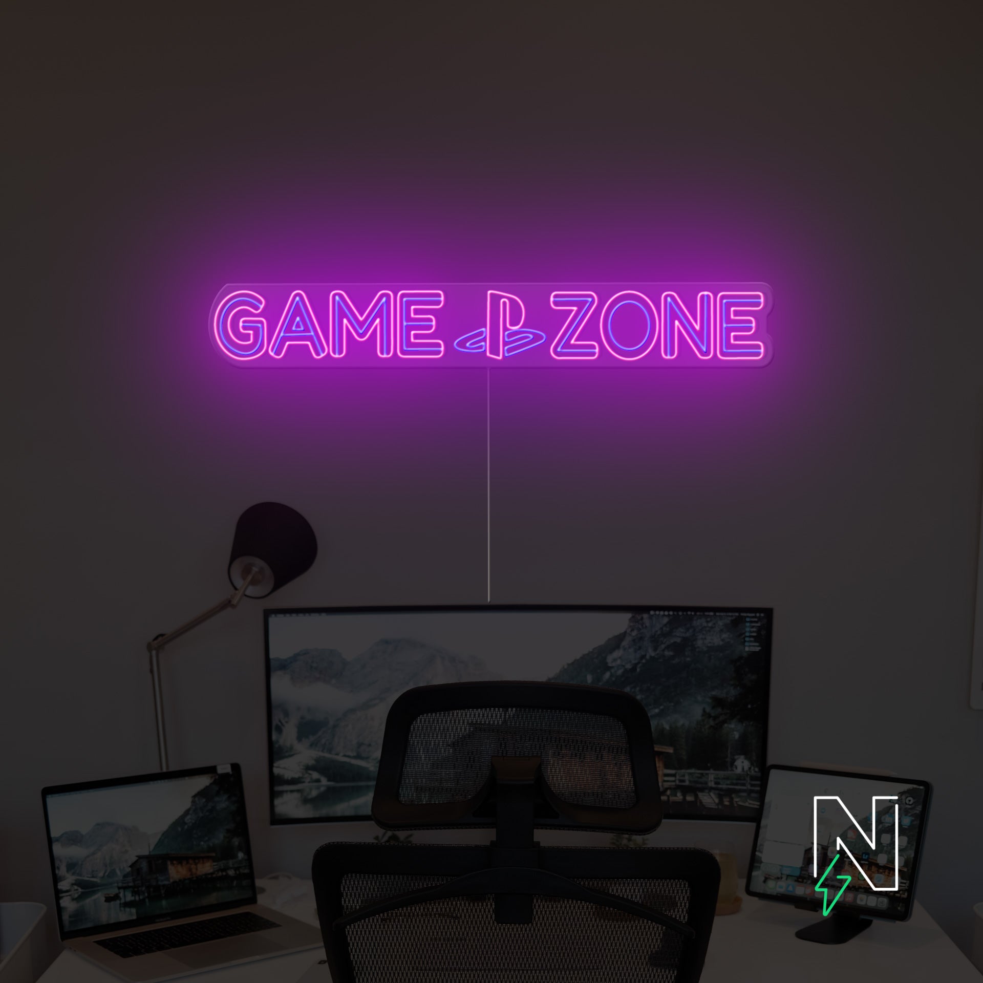 Playstation Game Zone Neon Sign