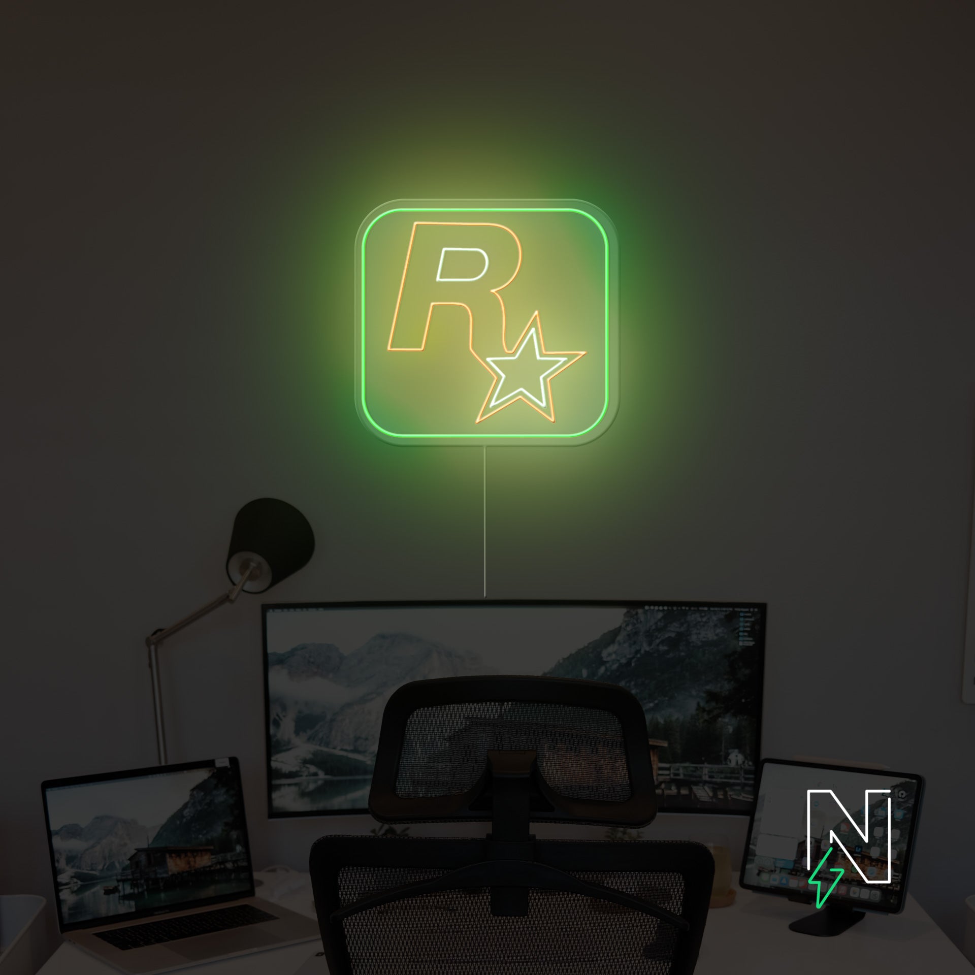 Rockstar Gaming Neon Sign