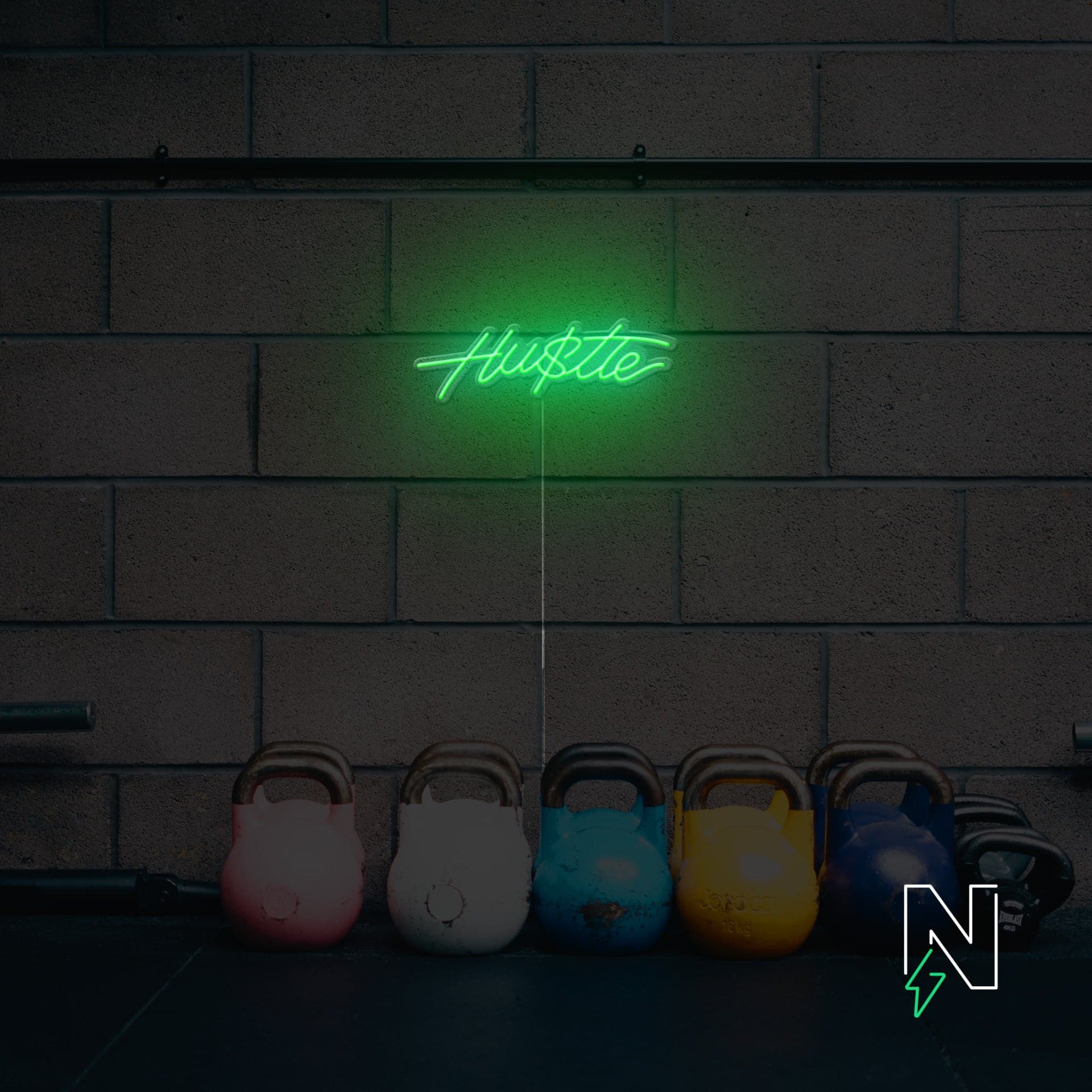 Hustle Neon Sign