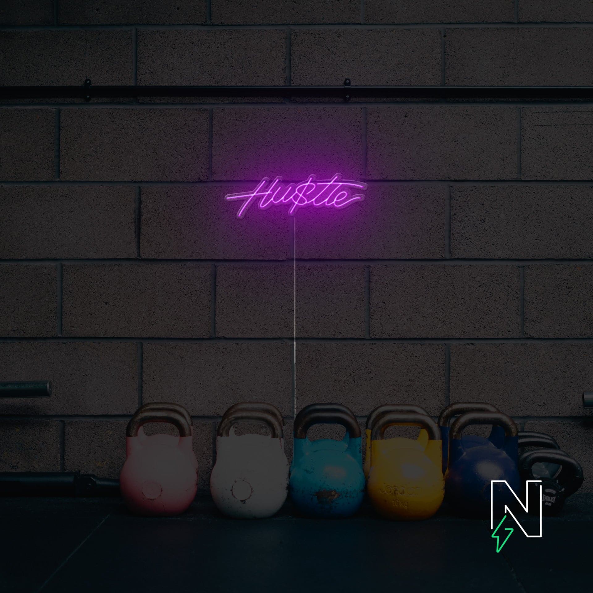 Hustle Neon Sign