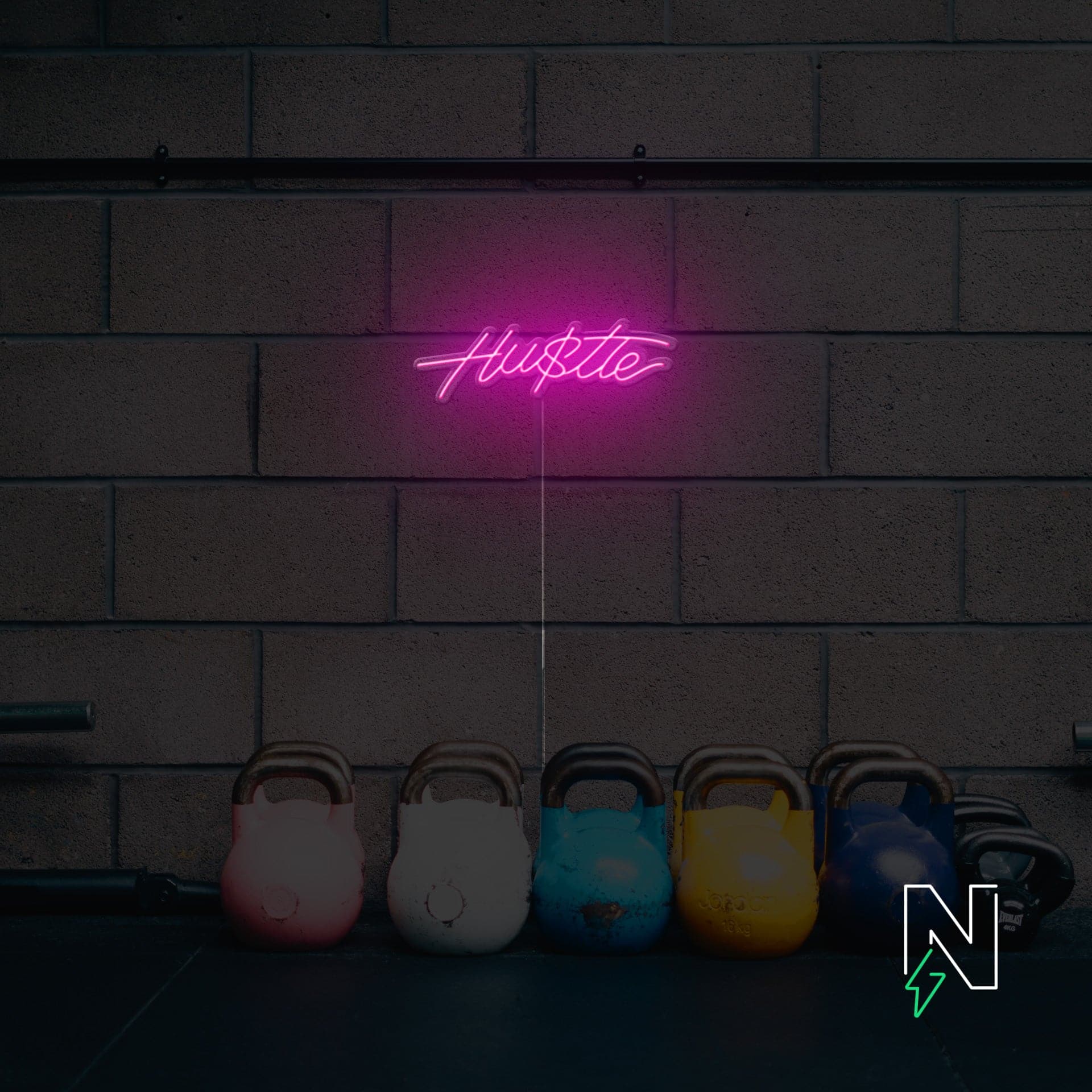 Hustle Neon Sign