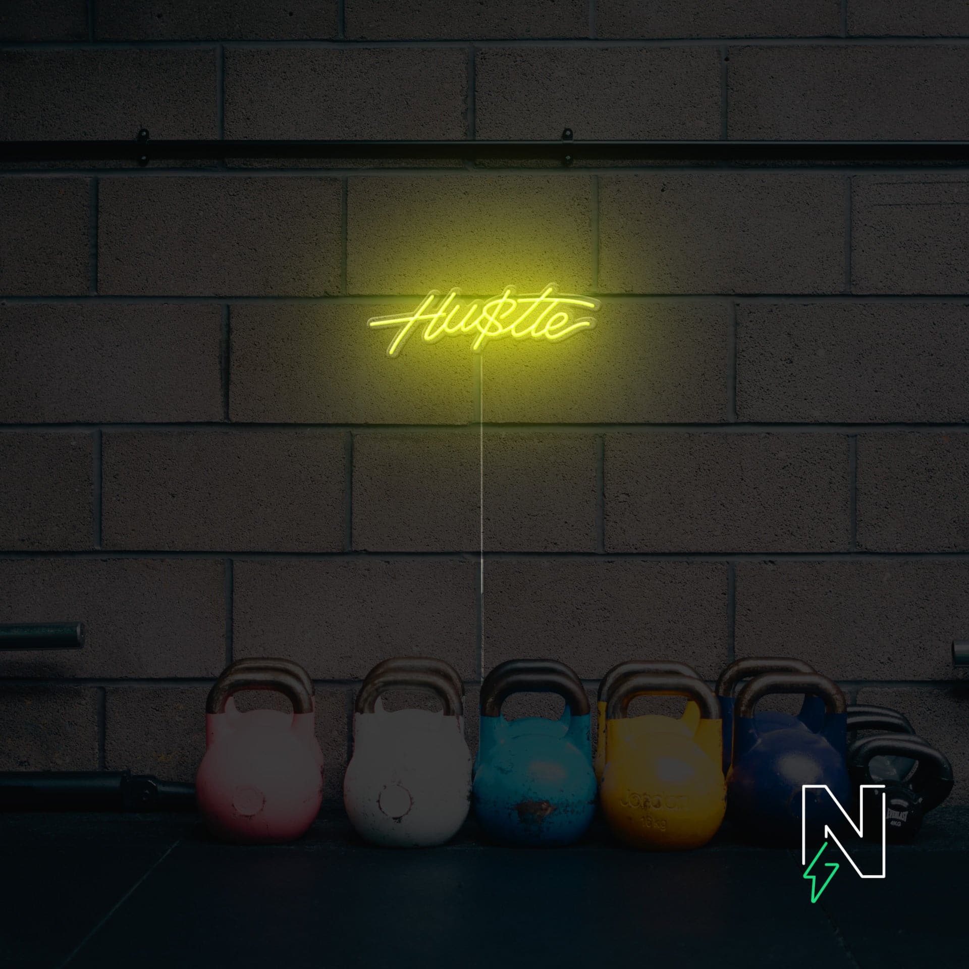 Hustle Neon Sign