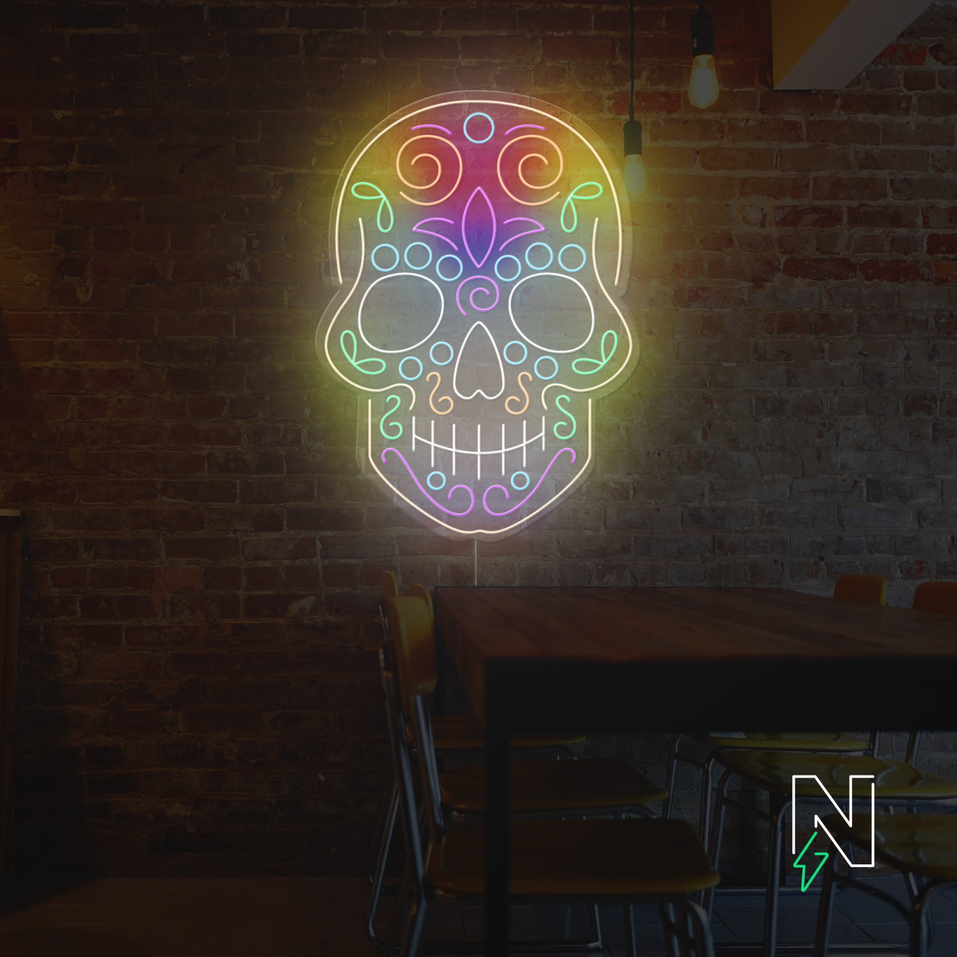 Skull Neon Sign