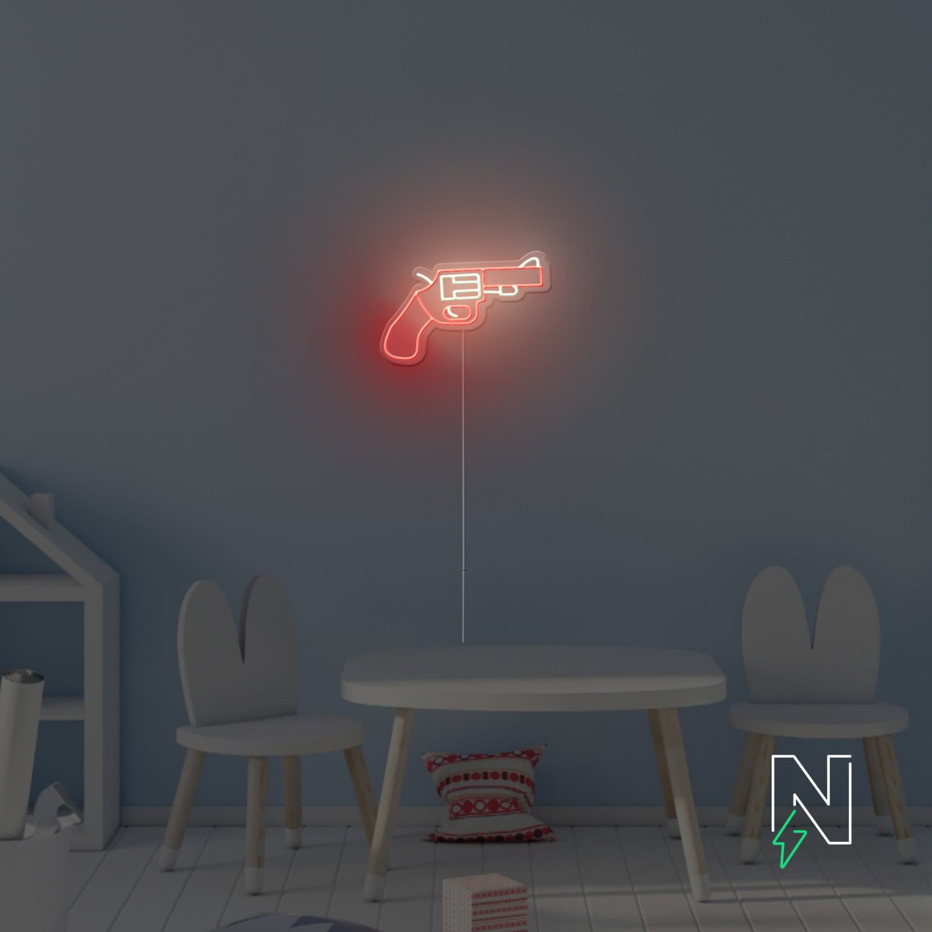 Flare Gun Neon Sign