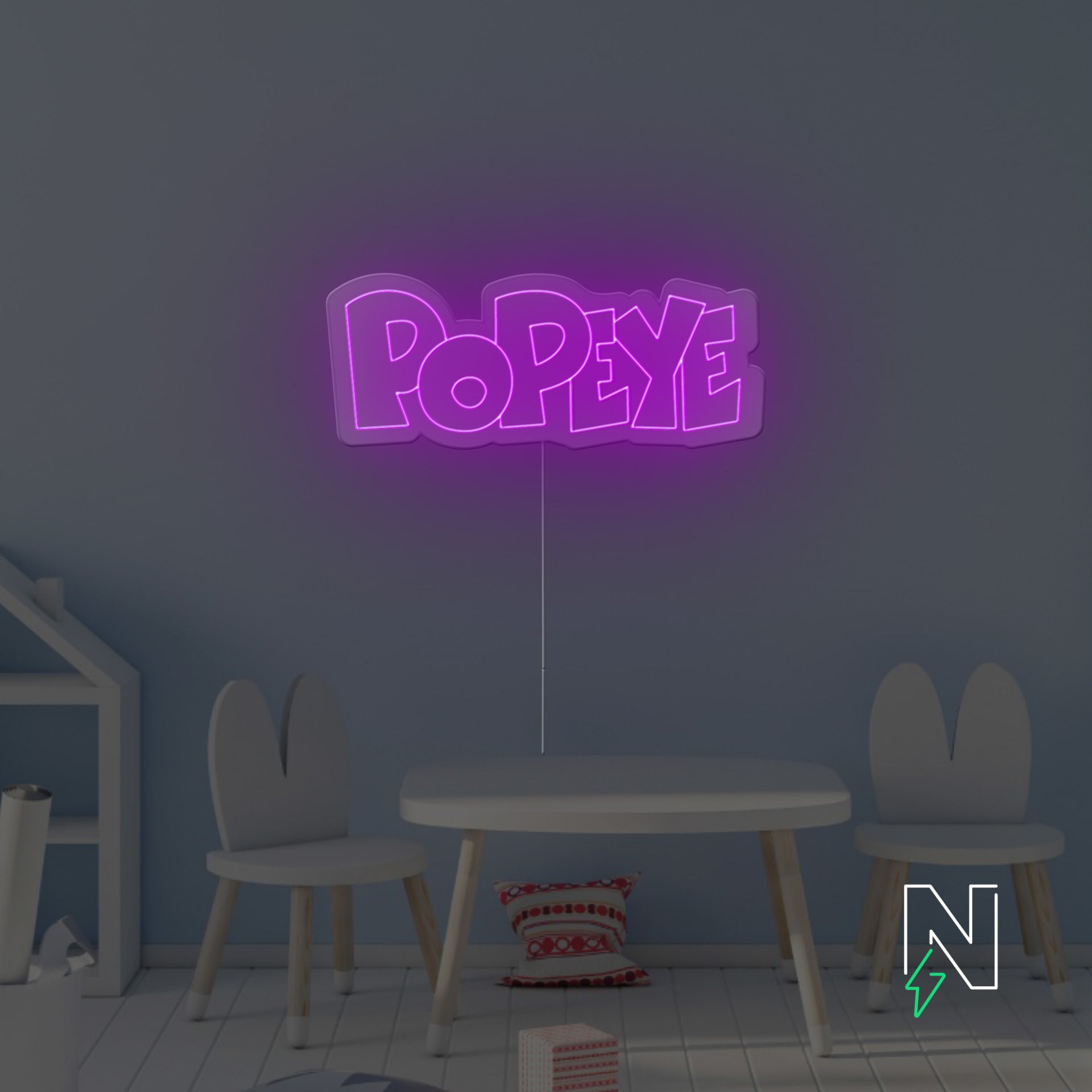 Popeye Neon Sign