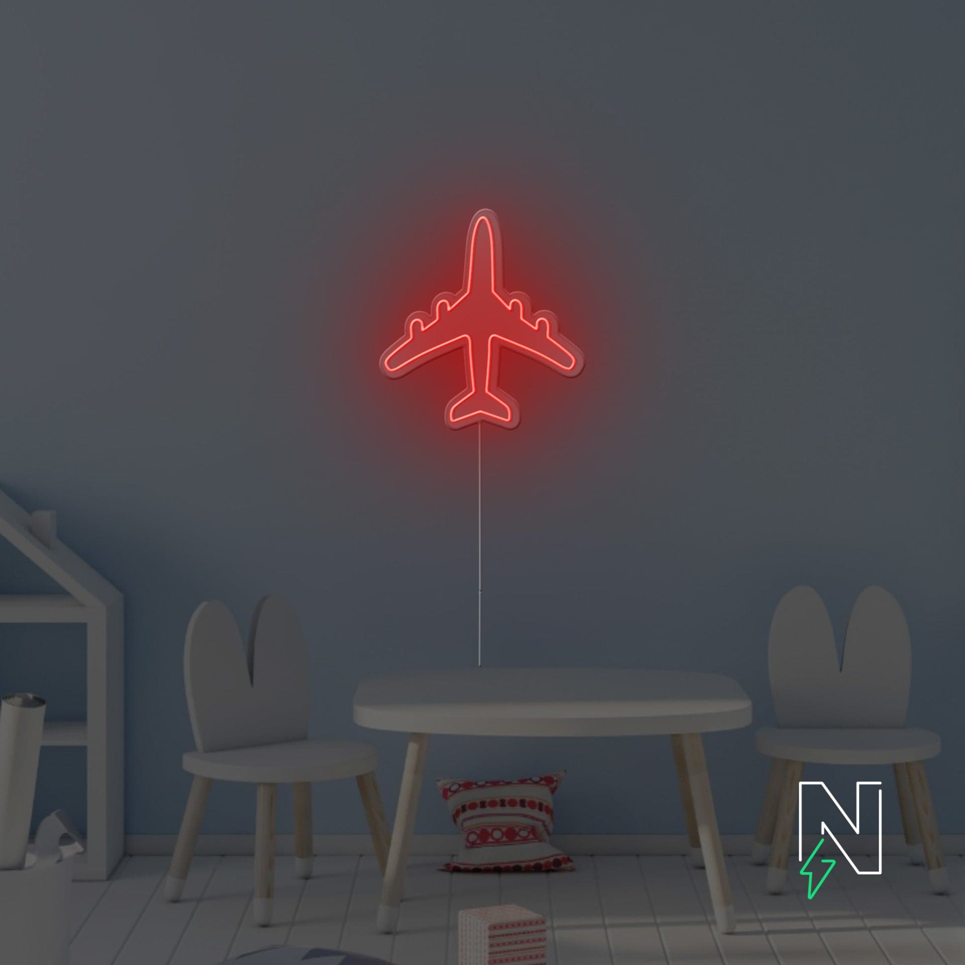 Airplane Neon Sign