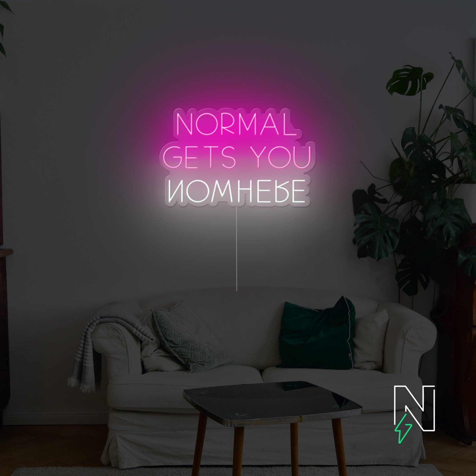 Normal Gets You Nowhere Neon Sign