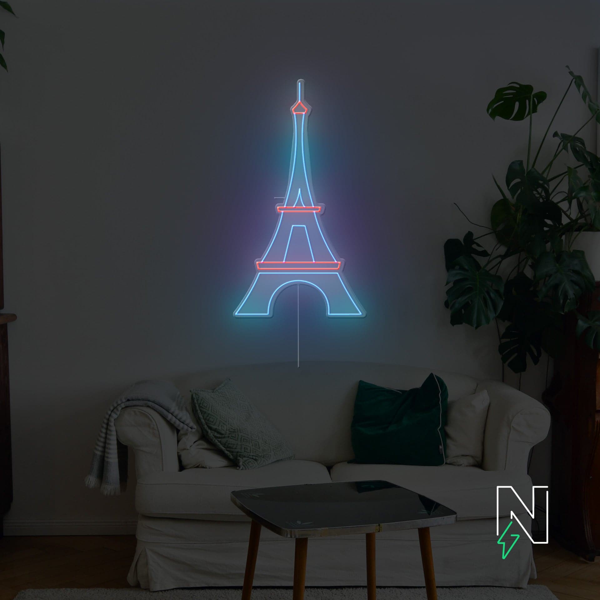 Eiffel Tower Neon Sign