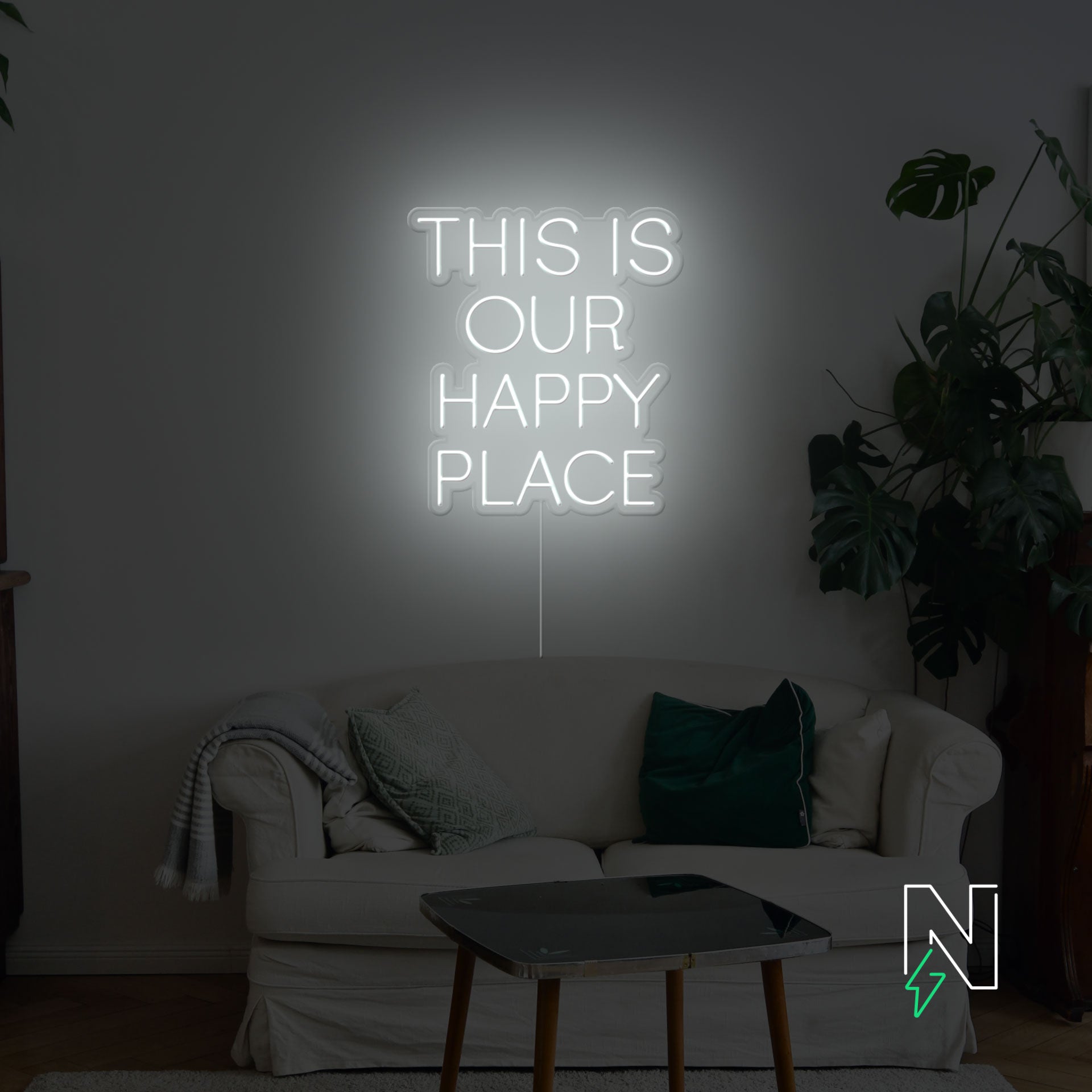 This Is Our Happy Place Neon Sign