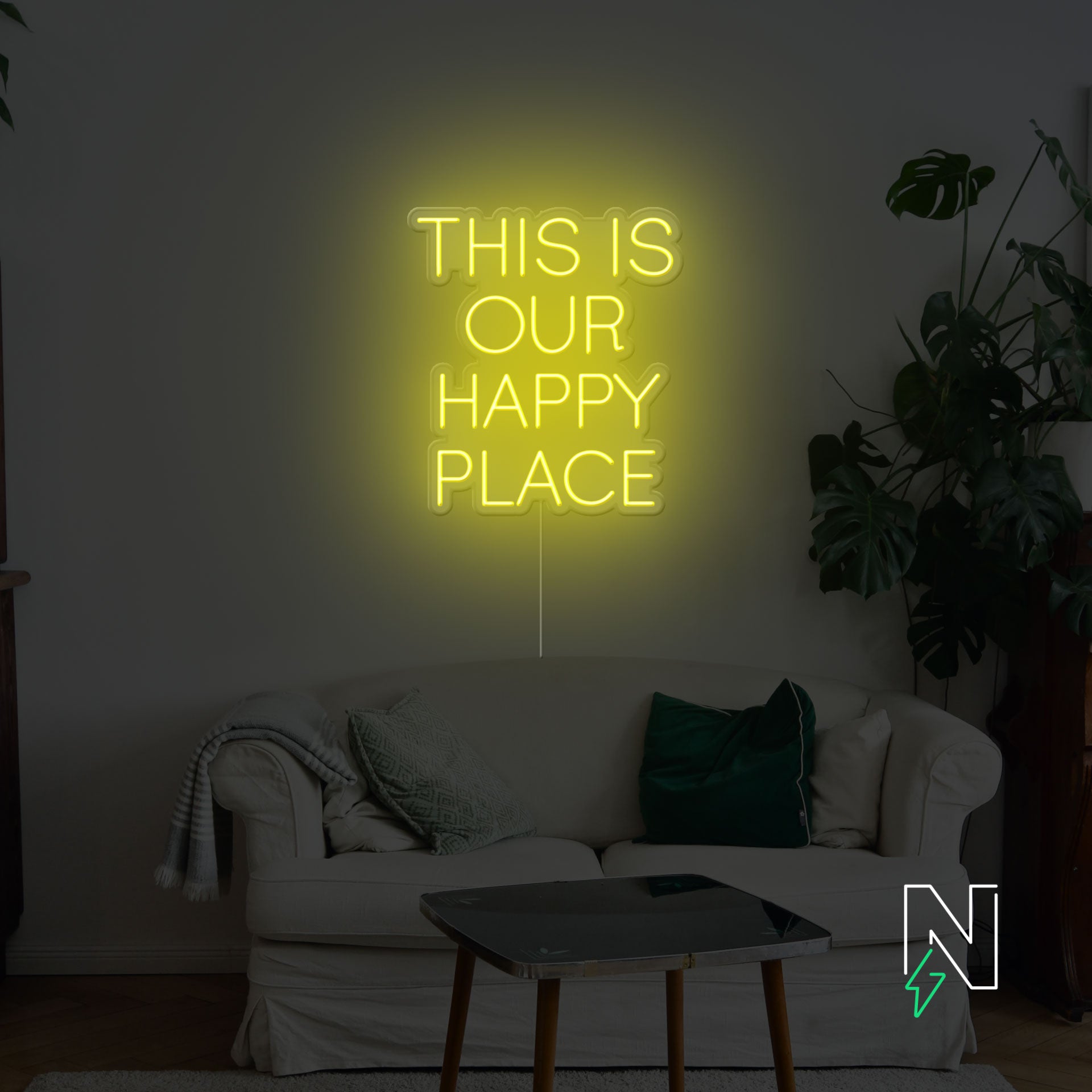 This Is Our Happy Place Neon Sign