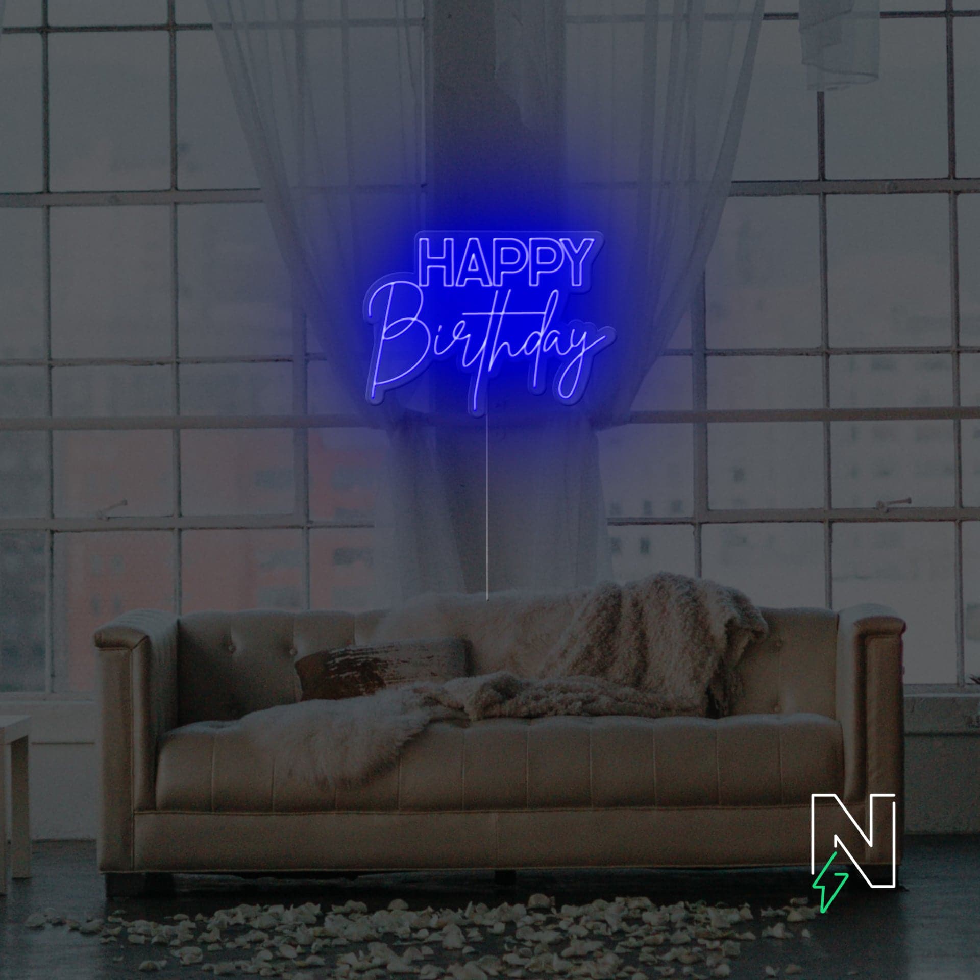 Happy Birthday Neon Sign